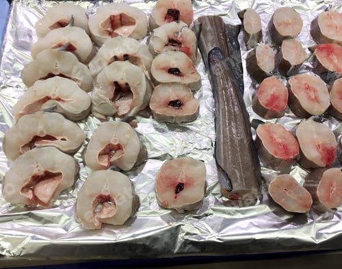 Preview: Fish In Fish Market Counter With Ice, Food