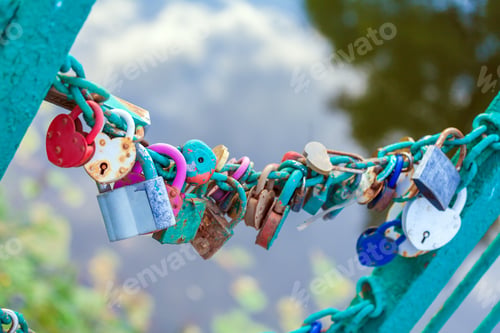 Preview: A Lot Of Padlocks And Keys, Symbolizing A Long Life In Marriage And Love