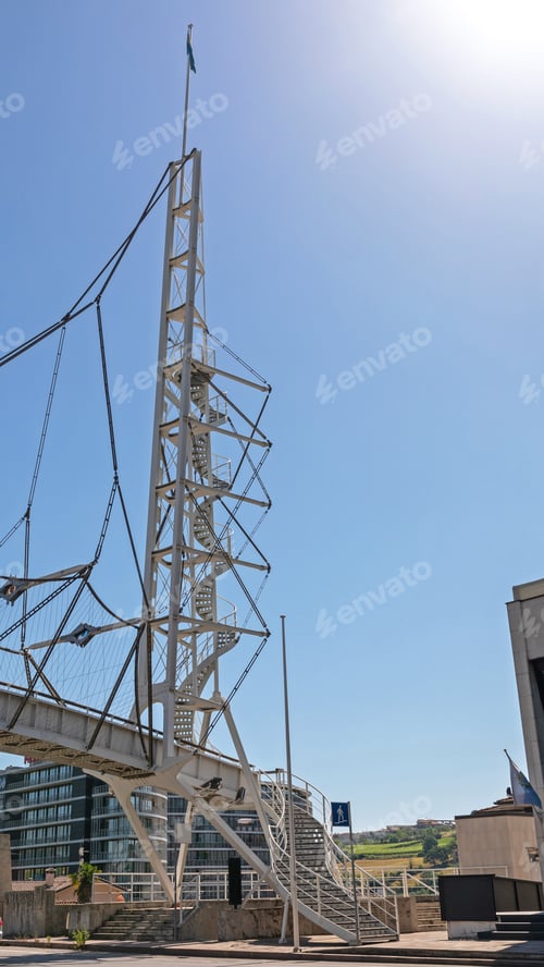 Preview: Helix Spiral Stairs Pedestrian Bridge Crossing In San Marino