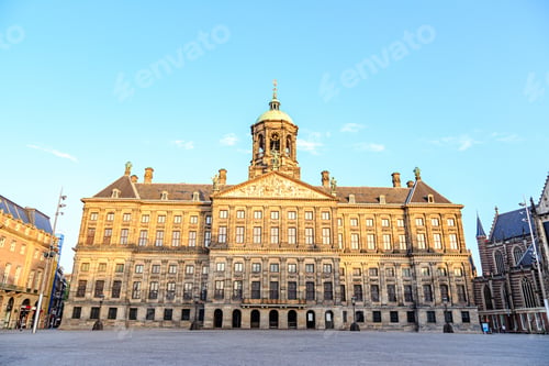 Preview: Amsterdam, Netherlands. Royal Palace, A Luxurious Golden Age Palace. The Residence Where Royal
