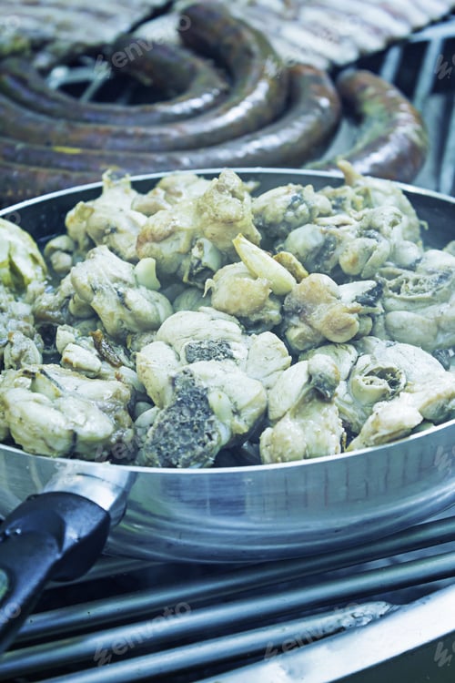 Preview: Chicken With Sauce In Pan Frying, Food And Hospitality