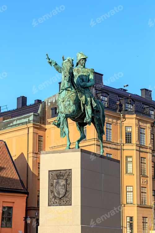 Preview: Stockholm, Sweden. Monument To King Charles Xiv Johan. Opened In 1854