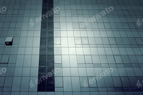 Preview: Black Skyscraper In Urban City, Construction