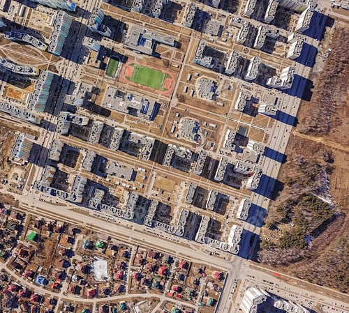 Preview: Top View Of The New Akademicheskiy District. Ekaterinburg, Russia