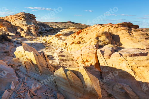 Preview: Valley Of Fire State Park, Nevada, Usa. Unusual Natural Landscapes.
