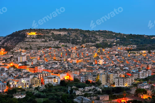 Preview: Panorama Of Scicli, Sicily, Italy