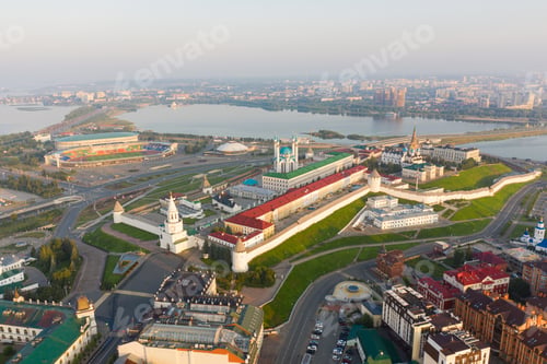 Preview: Aerial View Of The Kazan Kremlin During Sunrise
