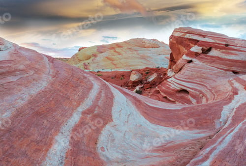 Preview: Valley Of Fire State Park, Nevada, Usa. Unusual Natural Landscapes.