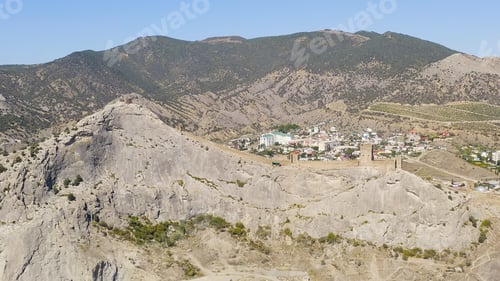 Preview: Sudak, Crimea. Genoese Fortress In Sudak. Medieval Fortress With An Area Of Over 30 Hectares. On