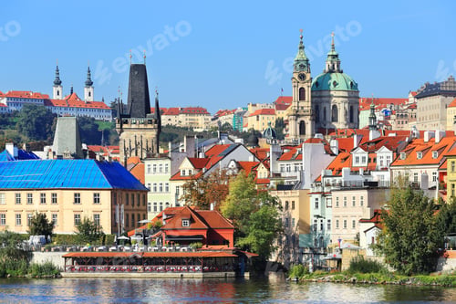 Preview: View On The Autumn Prague St. Nicholas' Cathedral, Czech Republic