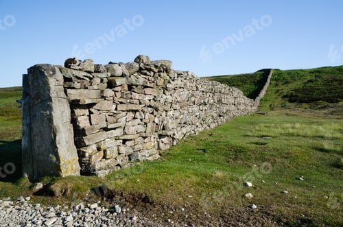 Preview: Drystone Wall Going Over The Hill