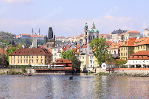 Preview: View On The Spring Prague St. Nicholas' Cathedral, Czech Republic