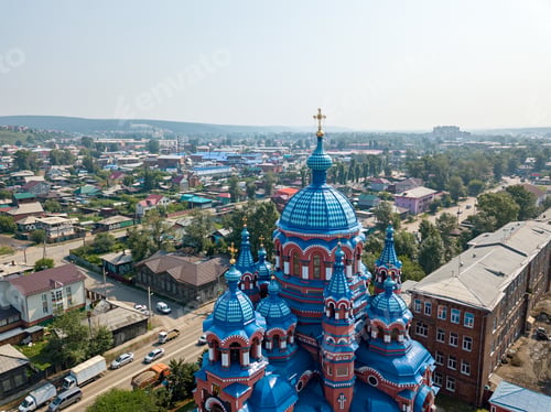 Preview: Russia, Irkutsk. The Church Of The Icon Of The Mother Of God Of Kazan In The Handicraft Quarter
