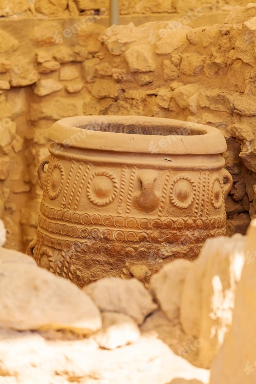 Preview: Pithoi, Or Storage Jars, At Ruins Of Knossos Palace, Crete