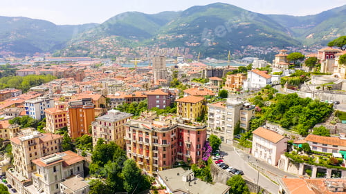 Preview: La Spezia, Italy. Flight Over The City. View From Above, Aerial View