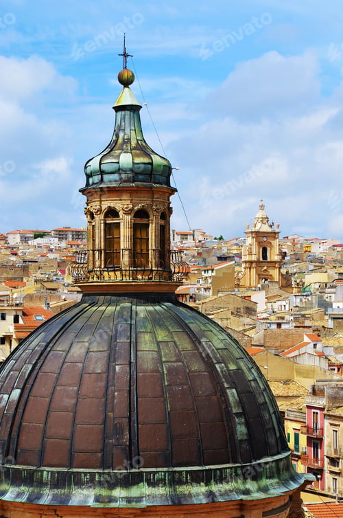 Preview: Panorama Of Ragusa Sicily Italy