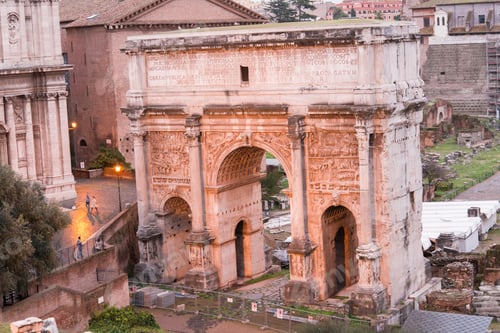 Preview: Ancient Roman Forum At Dusk