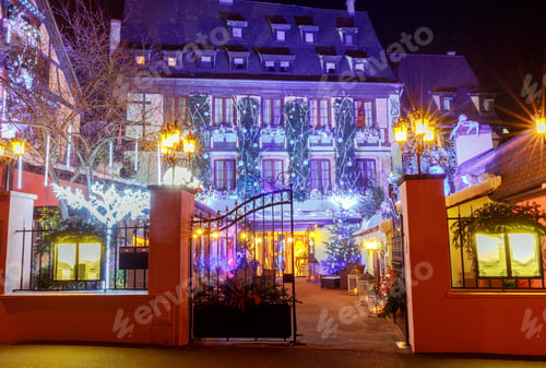 Preview: French City Colmar On Christmas Eve.