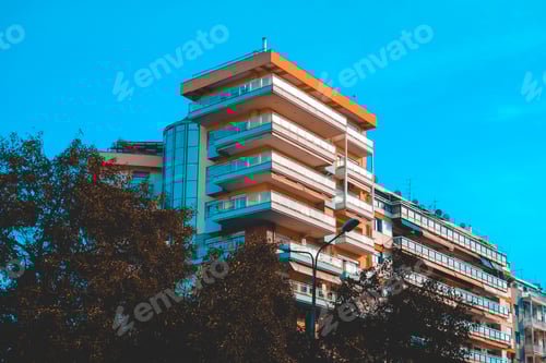 Preview: Typical Building At Thessaloniki On A Beautiful Day