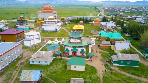 Preview: Ivolginsky Datsan. Buddhist Temple Located In Buryatia, Russia. Was Opened In 1945 As The Buddhist
