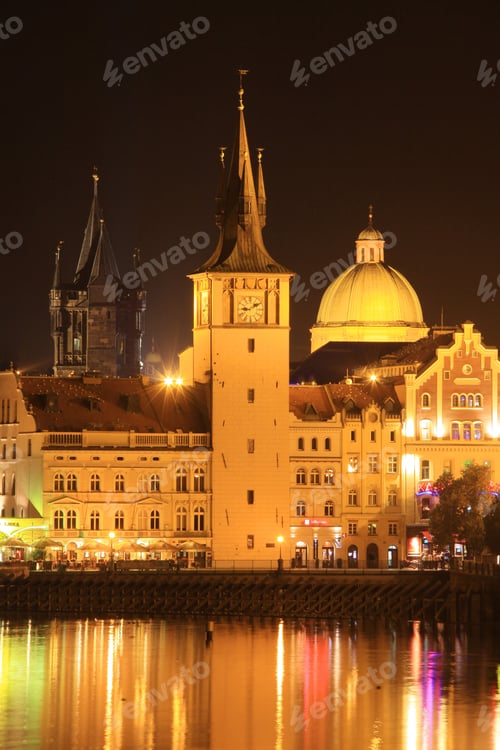 Preview: The Night View On Prague Old Town, Czech Republic