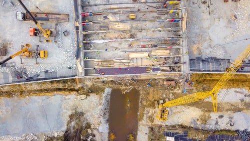 Preview: Ekaterinburg, Russia. The Construction Of A Bridge Over The River. New Construction Area