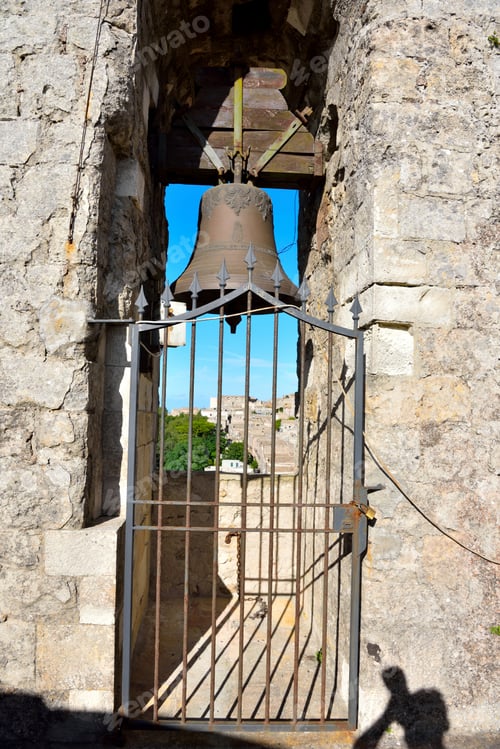 Preview: Bell Tower Erice Sicily Italy I Translate Written On The Bell: Donated In Memory Of The Giuseppe