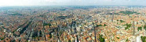Preview: Milan, Italy. Aerial View Of The Historic City Center