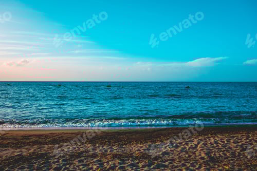 Preview: Beach At Italy In Vintage Colors