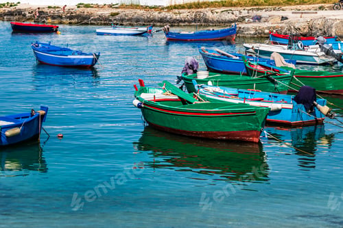 Preview: Monastery And Boats Frame The Bay Of San Vito.