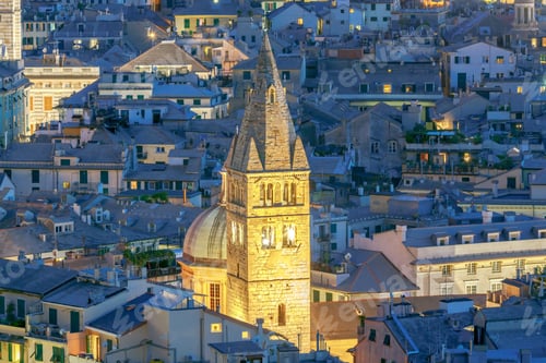 Preview: Genoa. Night View Of The City.