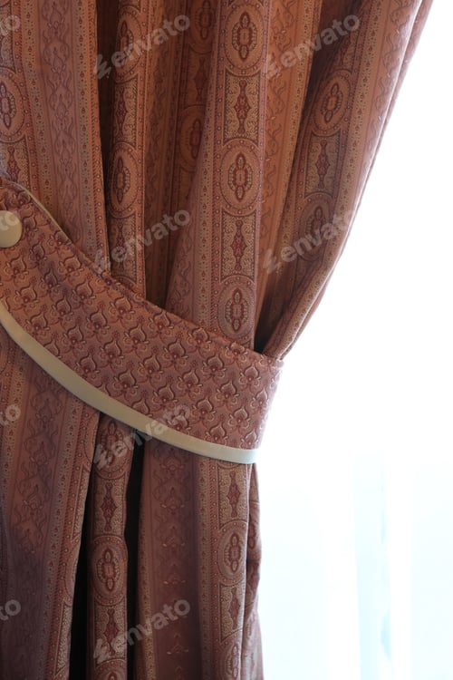 Preview: View Of Part Of The Brown Curtains