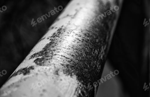 Preview: Spoiled And Dirty Metallic Background, Detail Of A Steel Door Down And Dirty, Exploration And