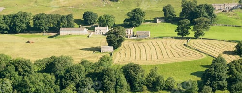 Preview: Hay Cutting In Swaledale, Panorama