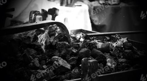 Preview: Fire In The Forge, Detail Of Work With Iron, Industry