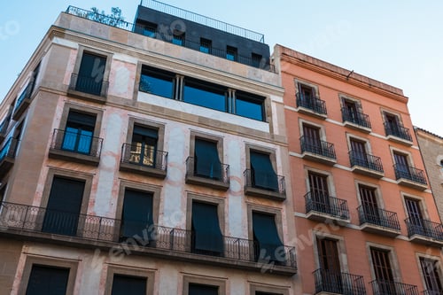 Preview: Typical Apartment Houses At Barcelona, Spain