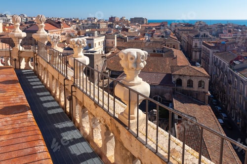 Preview: View Of Catania From The Observation Deck Of The Church Of St. Agatha.