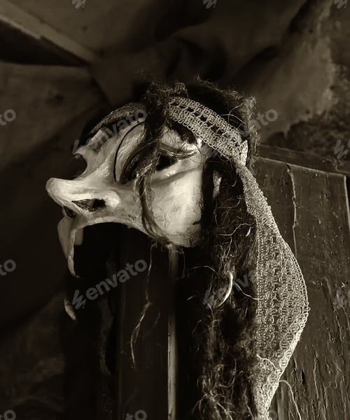 Preview: Venetian Mask Fear, Witches And Legends, Decoration