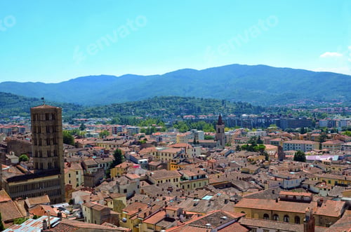 Preview: Panorama Of The Beautiful City Of Arezzo In Tuscany - Italy