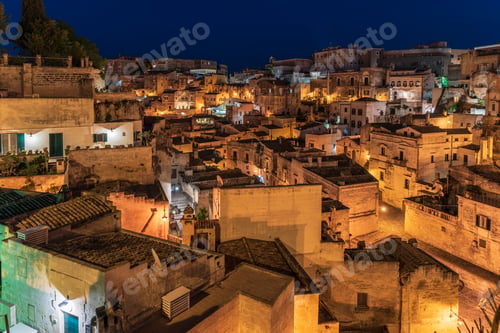 Preview: Sassi Di Matera At Night. European Capital Of Culture.
