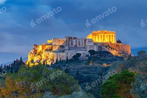 Preview: Athens. The Parthenon On The Acropolis.