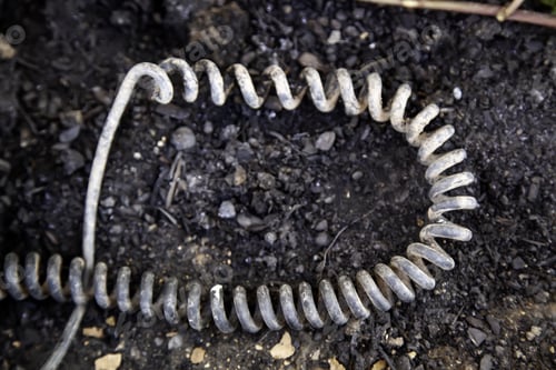 Preview: Old Abandoned Telephone Cable, Detail Of Communication And Ruin