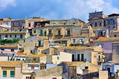 Preview: Panorama Of Modica Sicily Italy