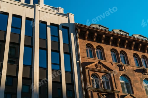 Preview: Old And Modern Buildings Next To Each Other