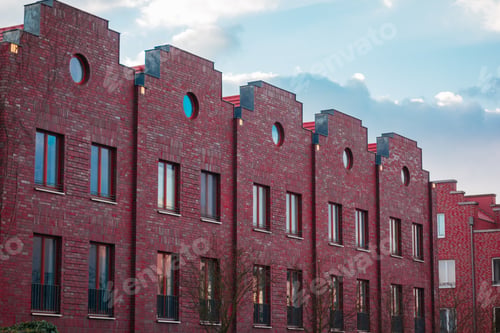 Preview: Red Brick Townhouses In Industrial Style