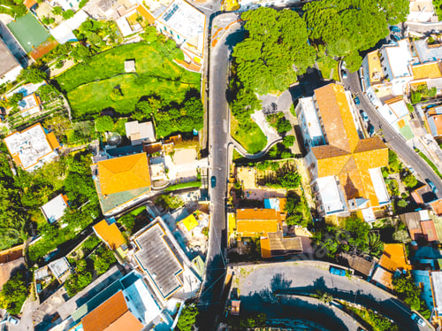Preview: Street Between Houses In A Village