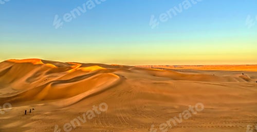 Preview: Sahara Desert In Algeria Near Timimoun, Hdr Image