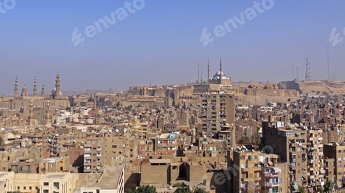 Preview: Citadel Mosque Cityscape Day In Cairo Egypt