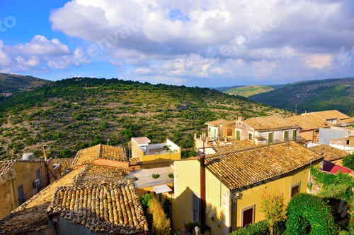 Preview: Panorama Of Ragusa Sicily Italy