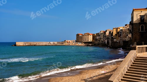 Preview: The Beach And The Village Of Cefalu Sicily Italy